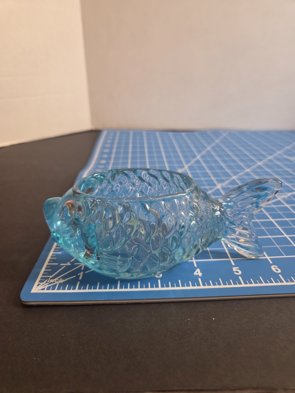 Blue Glass Fish Decorative Bowl - Home Accents